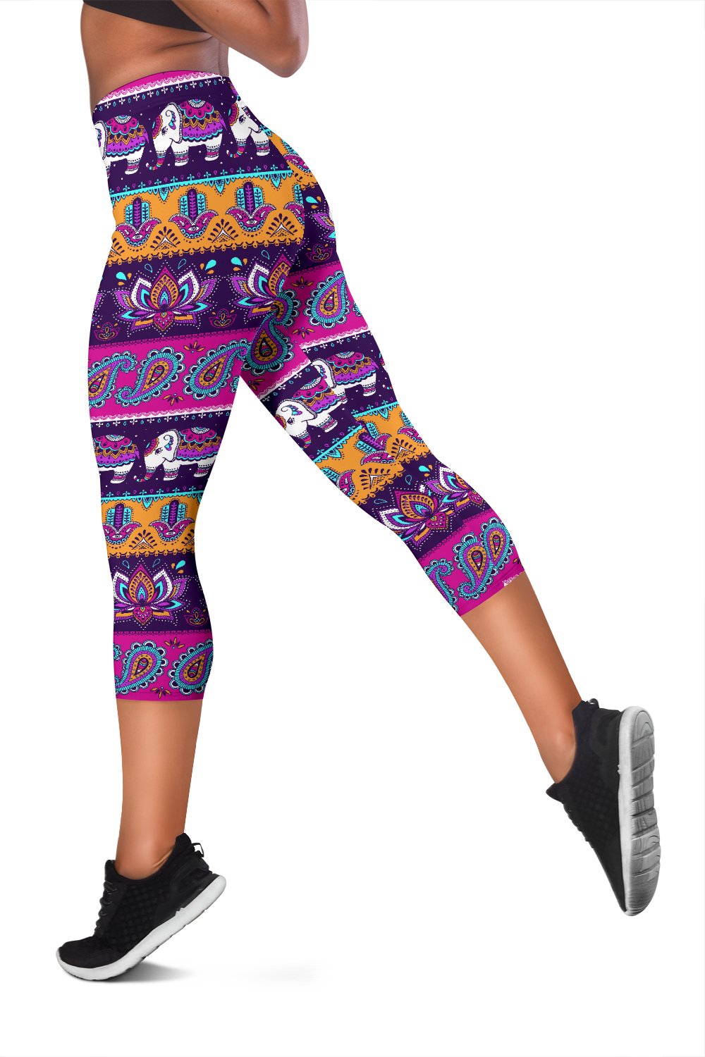 Boho Indian Style Pattern Women Capris