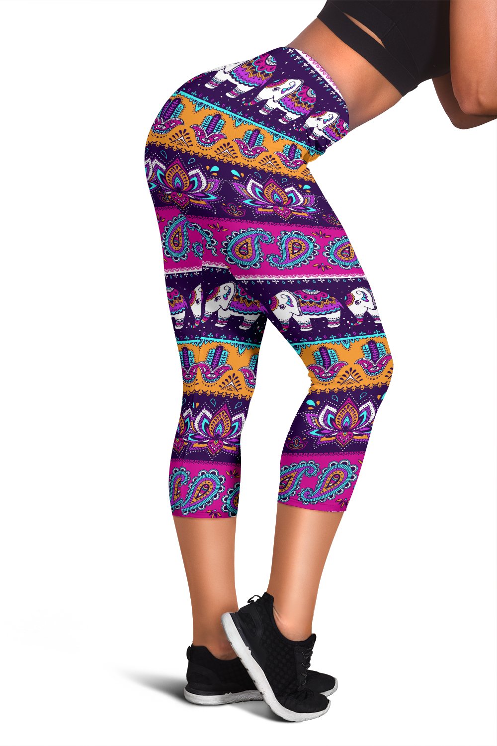 Boho Indian Style Pattern Women Capris