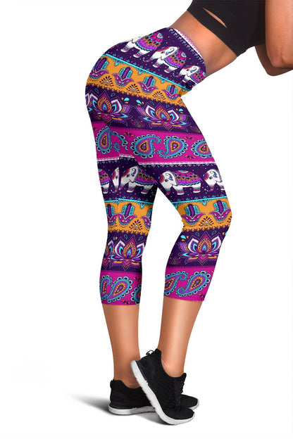 Boho Indian Style Pattern Women Capris