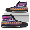 Boho Indian Style Pattern Women High Top Shoes