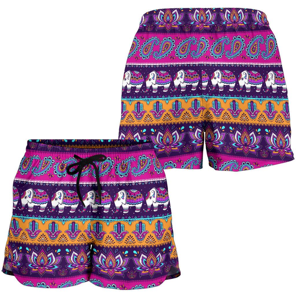 Boho Indian Style Pattern Women Shorts-JTAMIGO.COM