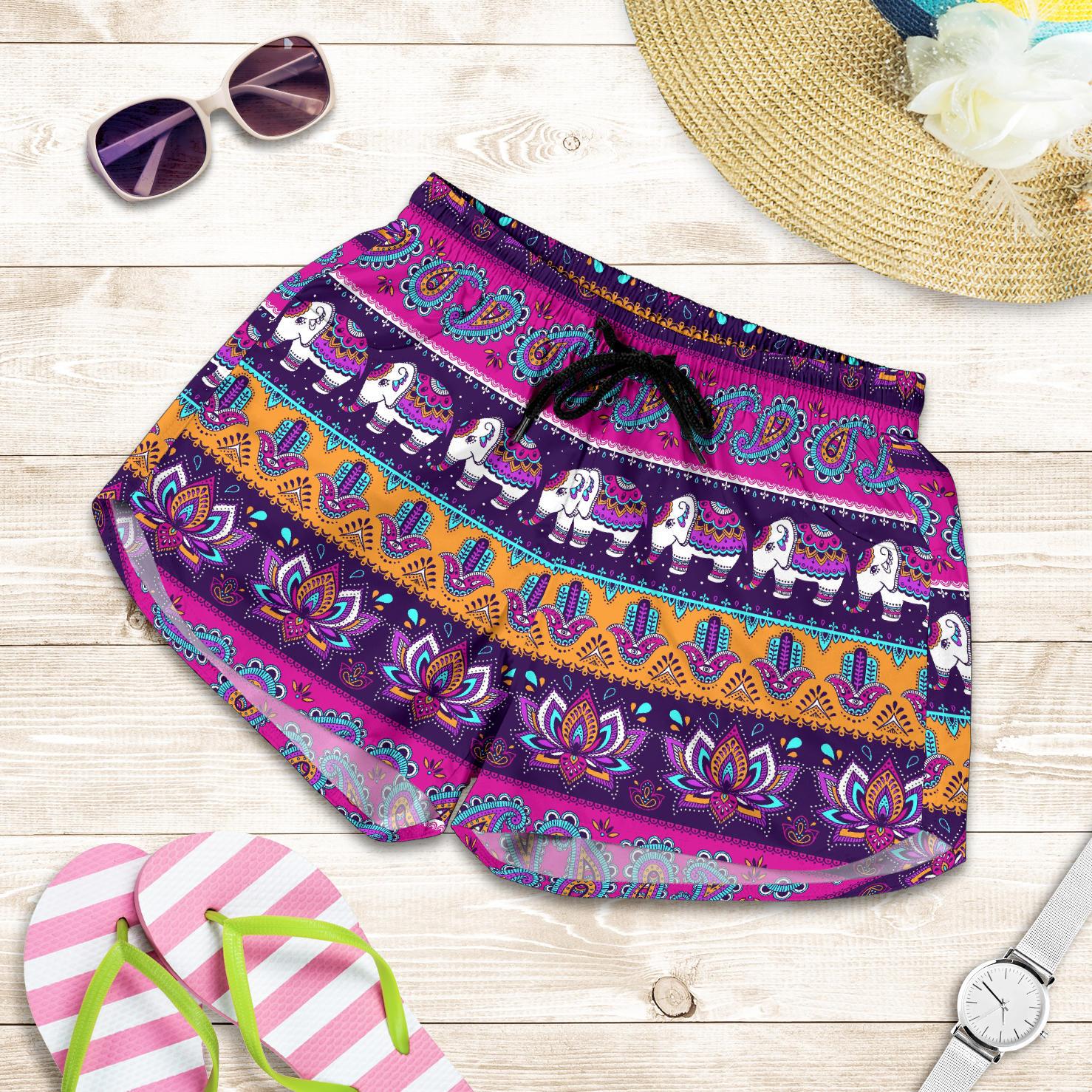Boho Indian Style Pattern Women Shorts-JTAMIGO.COM