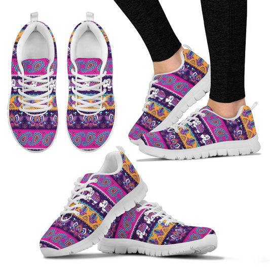 Boho Indian Style Pattern Women Sneakers Shoes