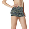 Boho Sun Dream High Waisted Spandex Shorts-JTAMIGO.COM