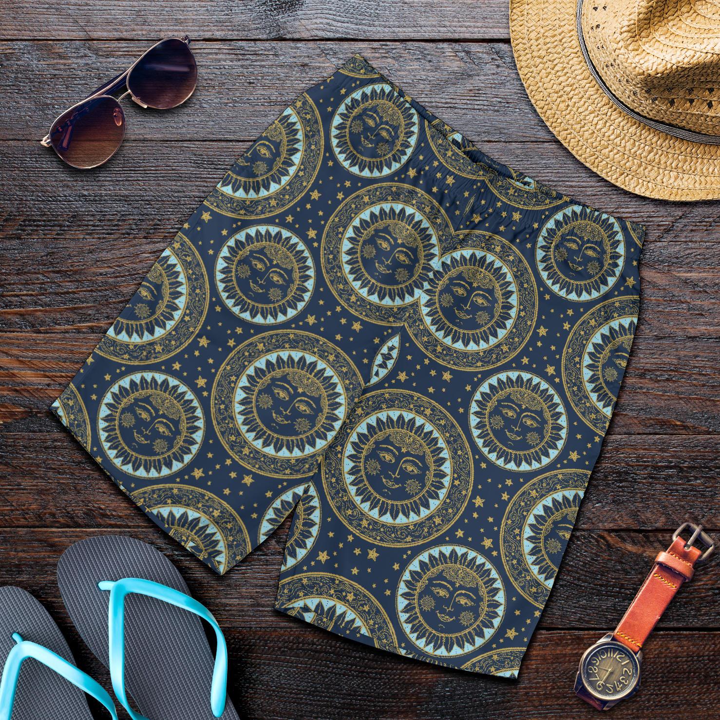 Boho Sun Dream Mens Shorts-JTAMIGO.COM