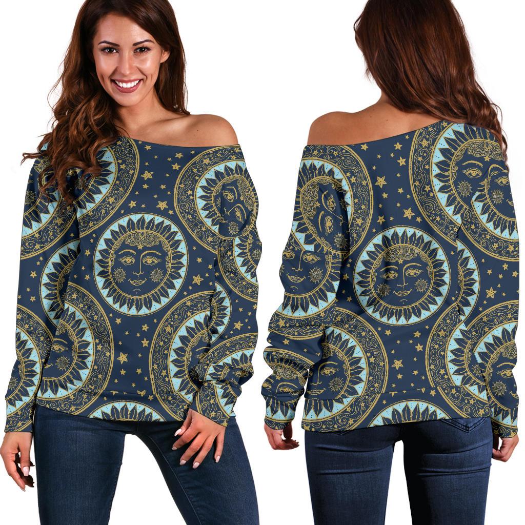 Boho Sun Dream Off Shoulder Sweatshirt