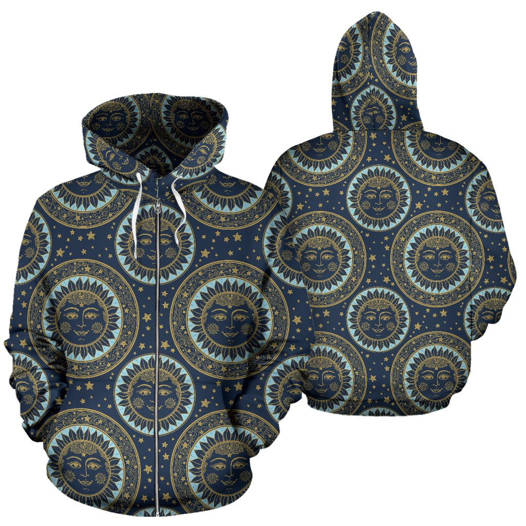 Boho Sun Dream Zip Up Hoodie