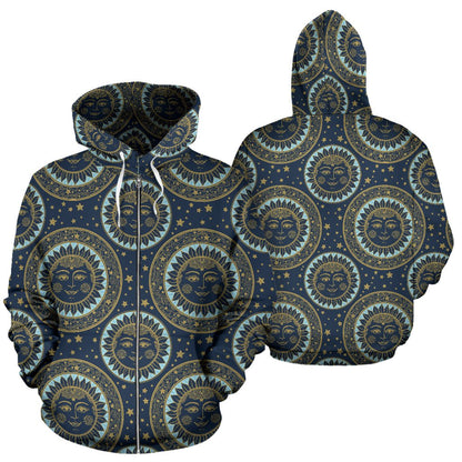 Boho Sun Dream Zip Up Hoodie