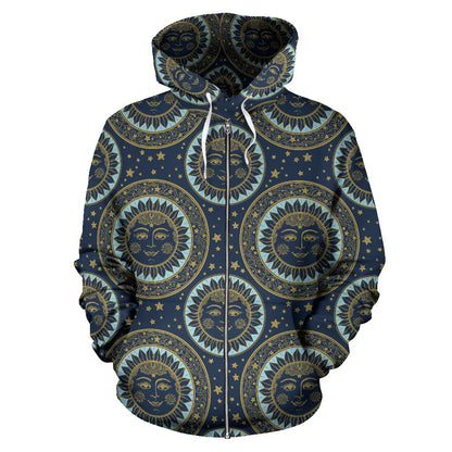 Boho Sun Dream Zip Up Hoodie