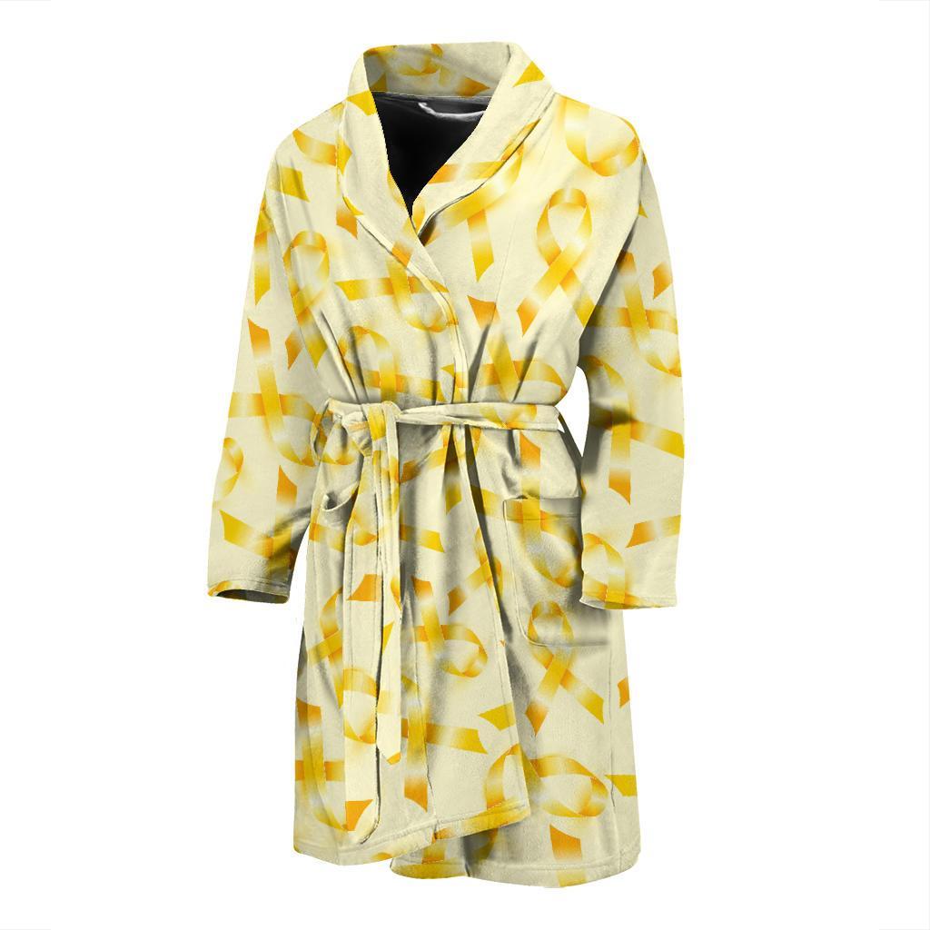 Bone cancer Pattern Print Design 01 Men Bathrobe-JORJUNE.COM
