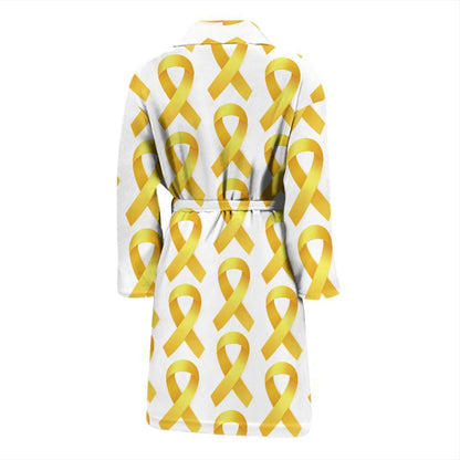 Bone cancer Pattern Print Design 02 Men Bathrobe-JORJUNE.COM