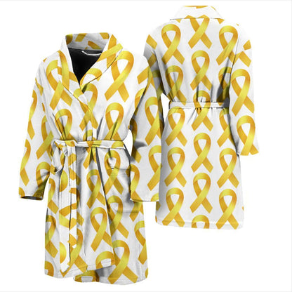Bone cancer Pattern Print Design 02 Men Bathrobe-JORJUNE.COM