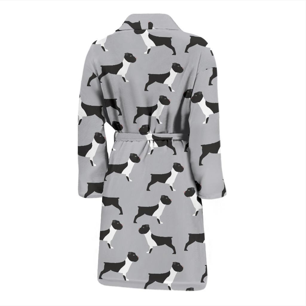 Boxers Pattern Print Design 01 Men Bathrobe-JORJUNE.COM