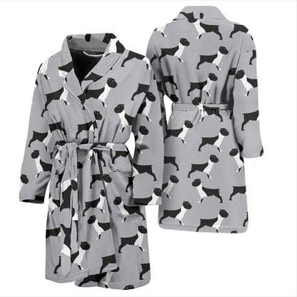 Boxers Pattern Print Design 01 Men Bathrobe-JORJUNE.COM