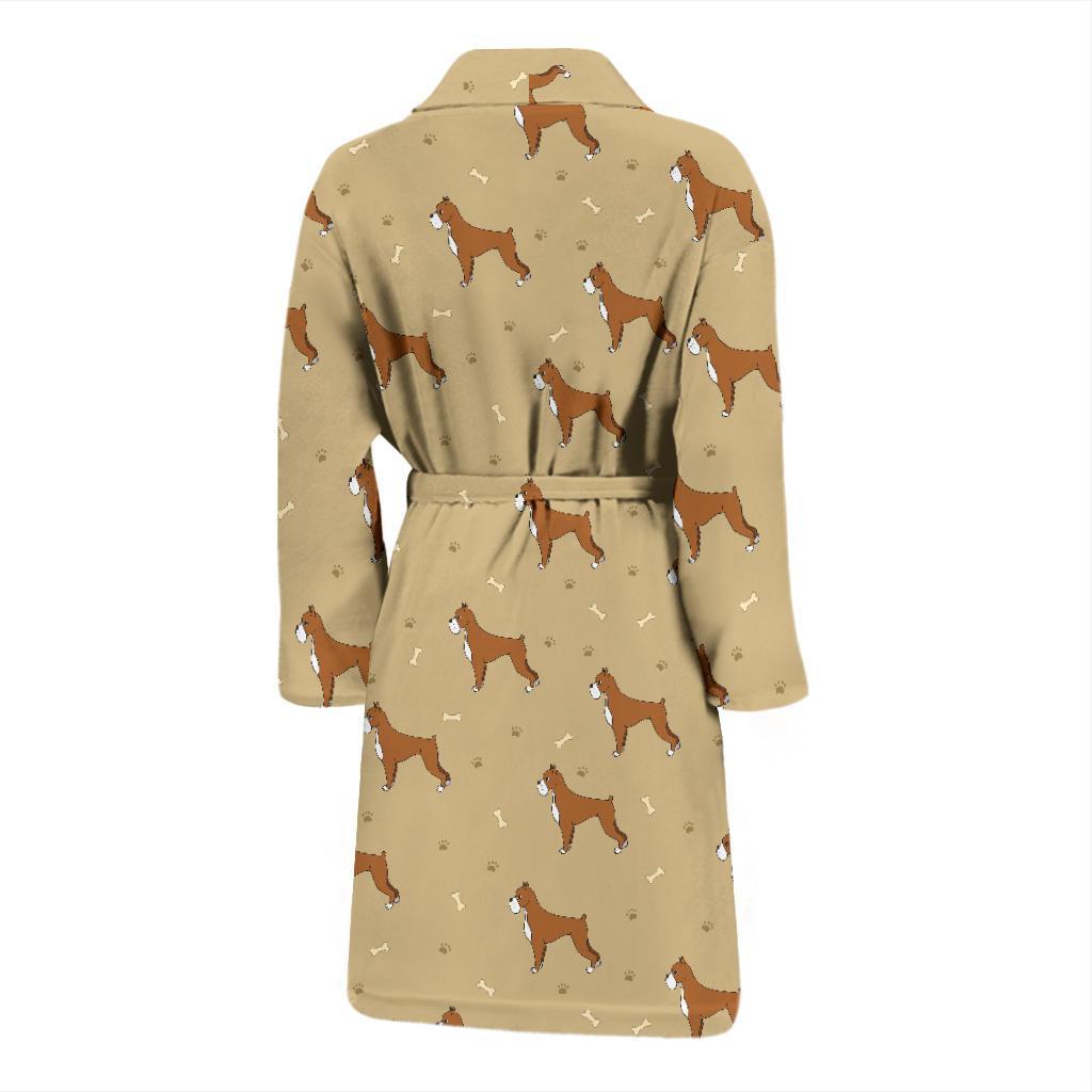 Boxers Pattern Print Design 02 Men Bathrobe-JORJUNE.COM