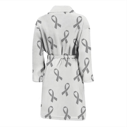 Brain cancer Pattern Print Design 01 Men Bathrobe-JORJUNE.COM
