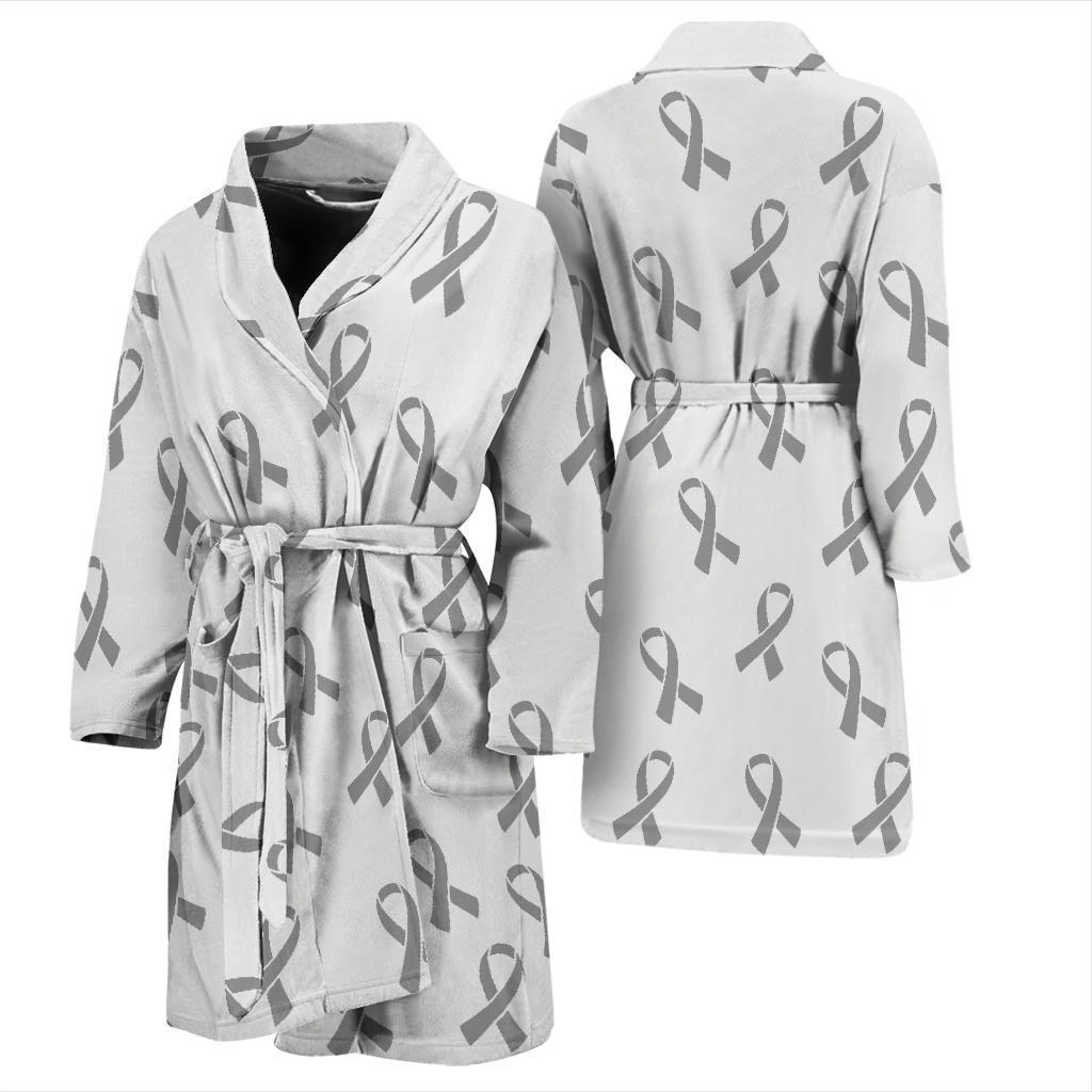 Brain cancer Pattern Print Design 01 Men Bathrobe-JORJUNE.COM