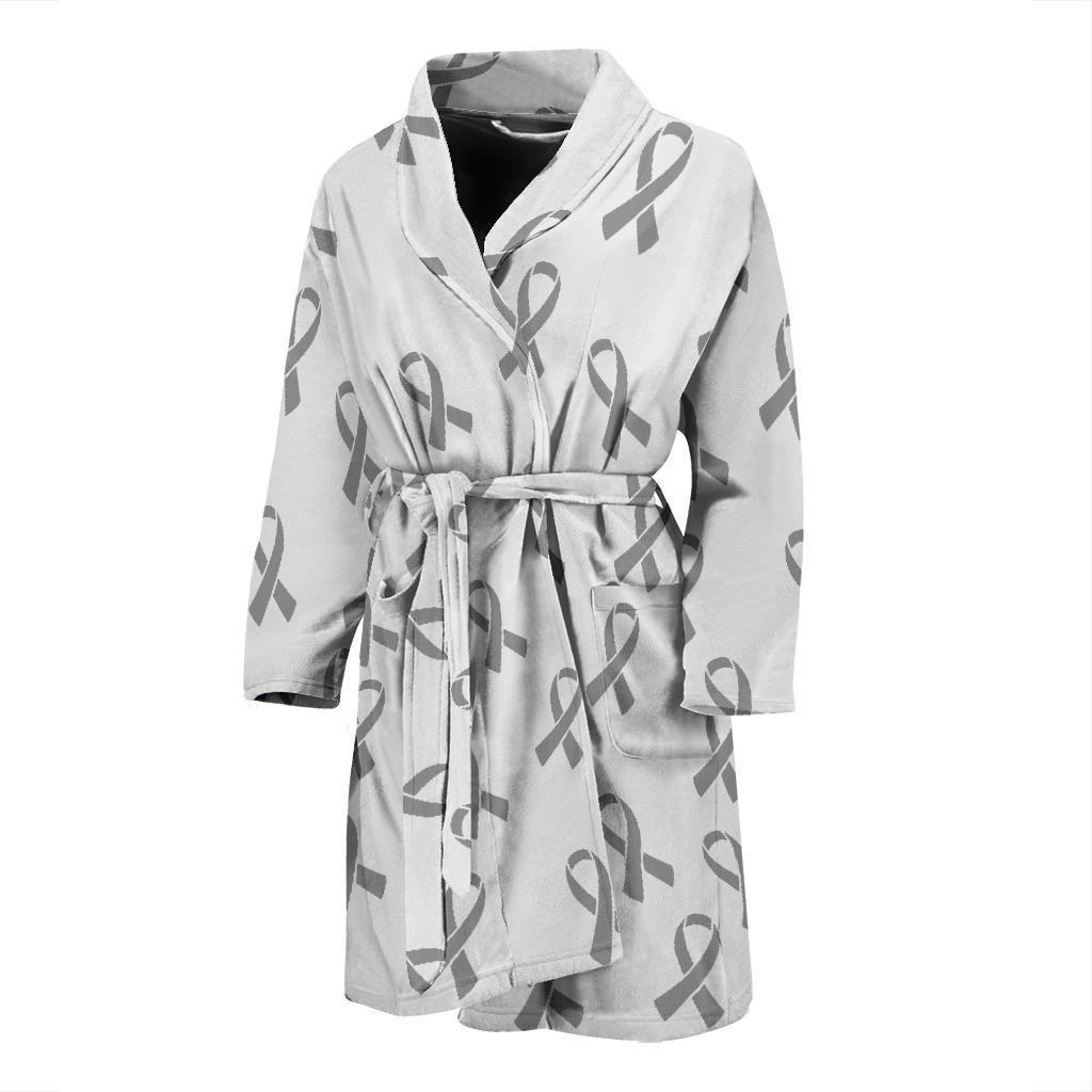Brain cancer Pattern Print Design 01 Men Bathrobe-JORJUNE.COM