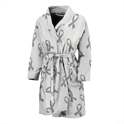Brain cancer Pattern Print Design 01 Men Bathrobe-JORJUNE.COM
