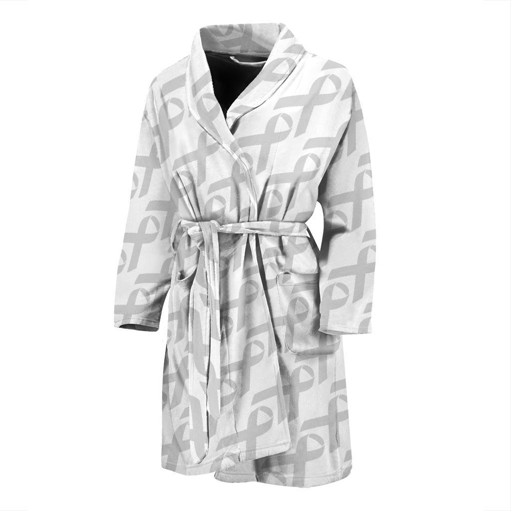 Brain cancer Pattern Print Design 02 Men Bathrobe-JORJUNE.COM