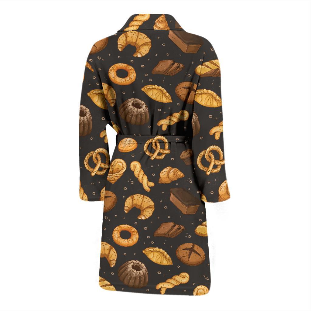 Bread Pattern Print Design 05 Men Bathrobe-JORJUNE.COM
