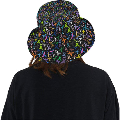 Breast Cancer Awareness Colorful Print Unisex Bucket Hat