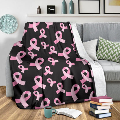 Breast Cancer Awareness Design Fleece Blanket
