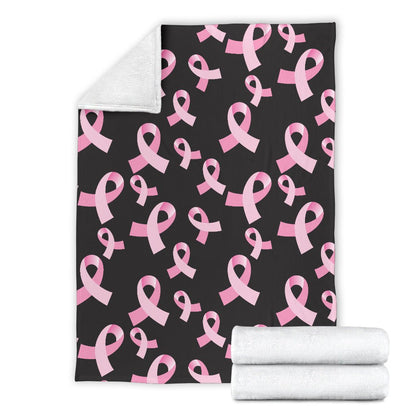 Breast Cancer Awareness Design Fleece Blanket