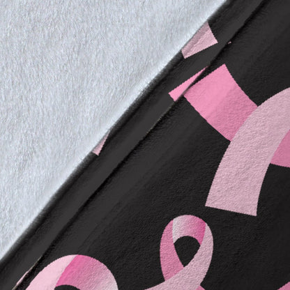 Breast Cancer Awareness Design Fleece Blanket