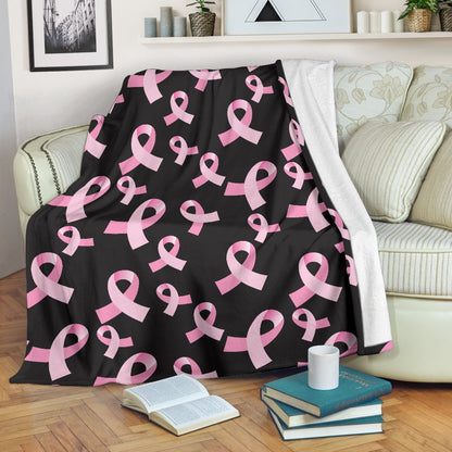Breast Cancer Awareness Design Fleece Blanket