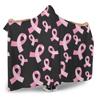 Breast Cancer Awareness Design Hooded Blanket-JTAMIGO.COM