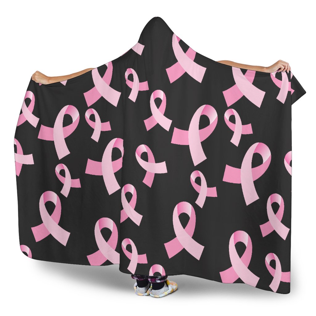 Breast Cancer Awareness Design Hooded Blanket-JTAMIGO.COM
