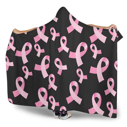 Breast Cancer Awareness Design Hooded Blanket-JTAMIGO.COM