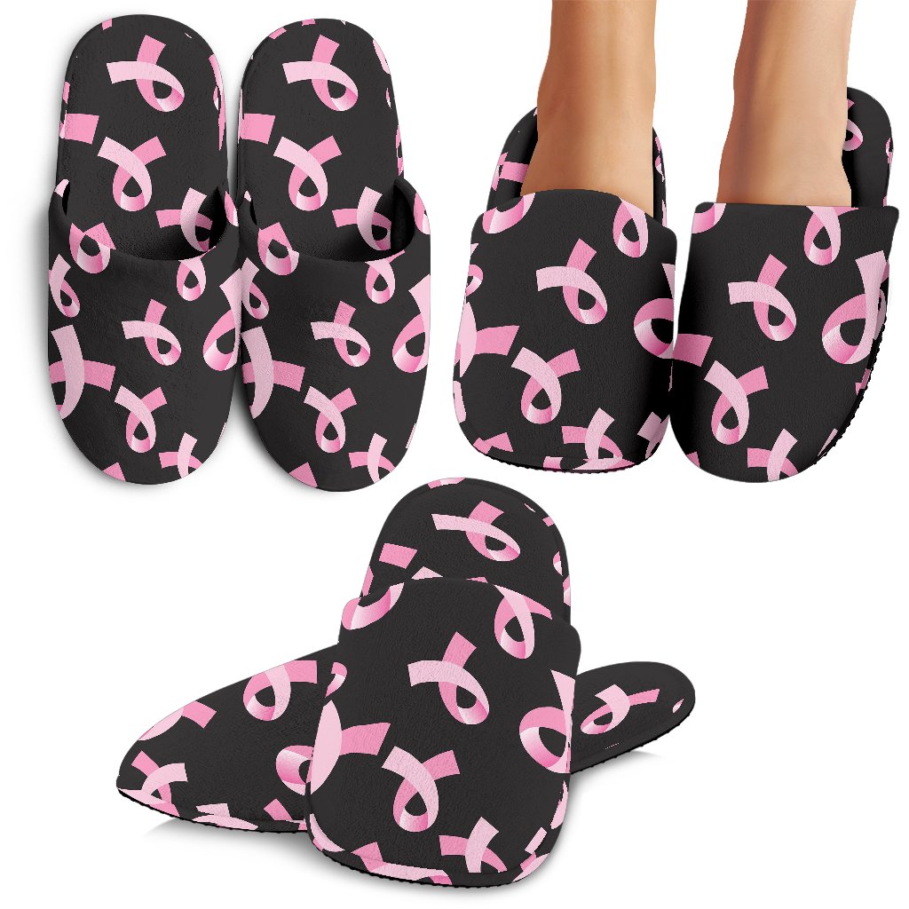 Breast Cancer Awareness Design House Slippers