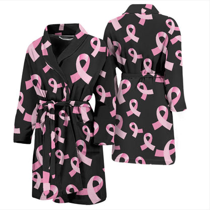 Breast Cancer Awareness Design Men Bath Robe-JTAMIGO.COM