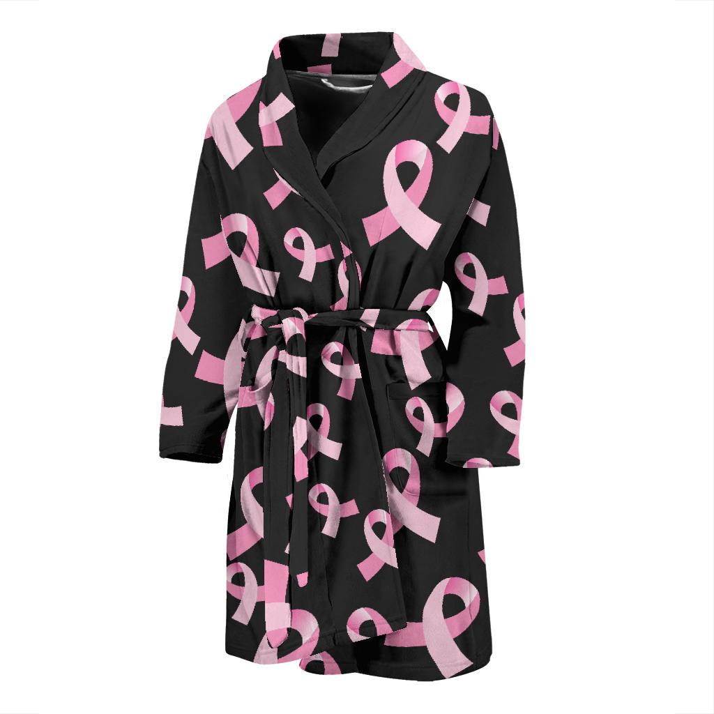 Breast Cancer Awareness Design Men Bath Robe-JTAMIGO.COM