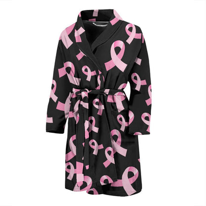 Breast Cancer Awareness Design Men Bath Robe-JTAMIGO.COM