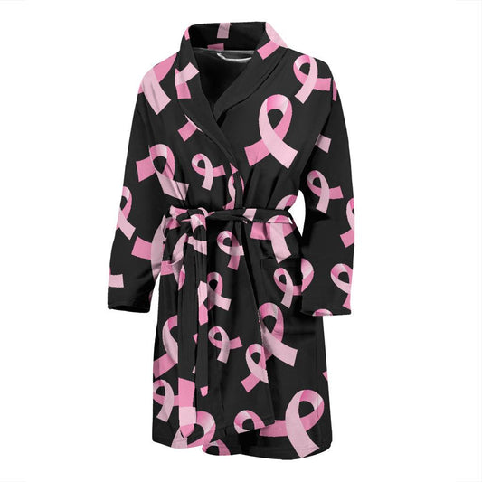 Breast Cancer Awareness Design Men Bath Robe-JTAMIGO.COM