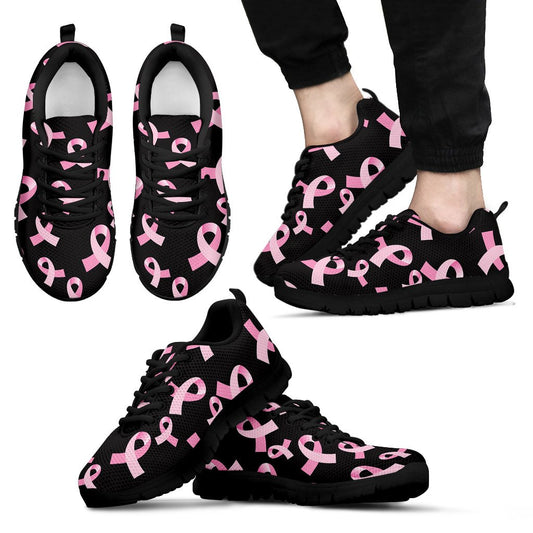 Breast Cancer Awareness Design Men Sneakers Shoes