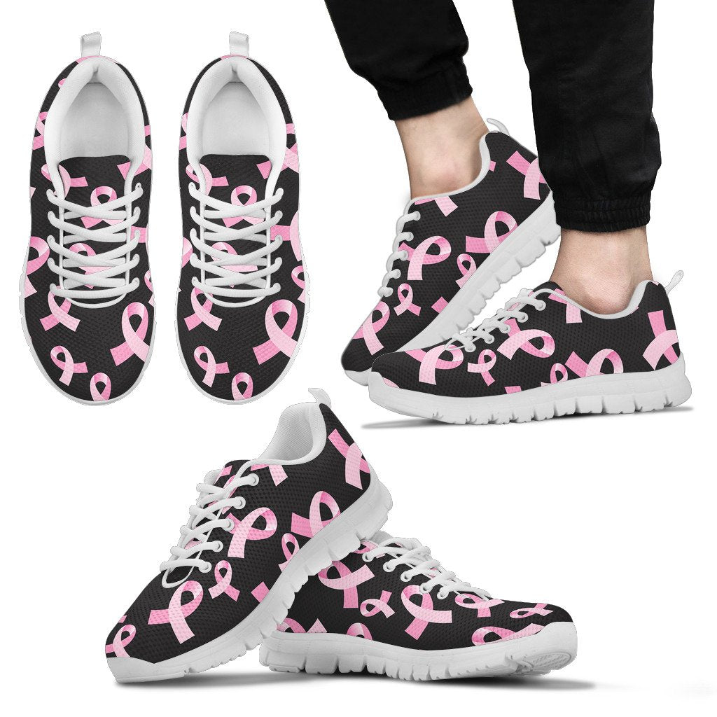 Breast Cancer Awareness Design Men Sneakers Shoes