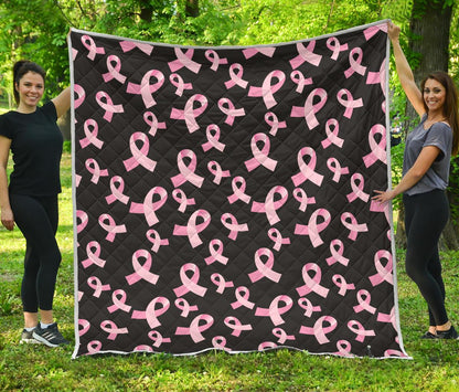 Breast Cancer Awareness Design Premium Quilt-JTAMIGO.COM