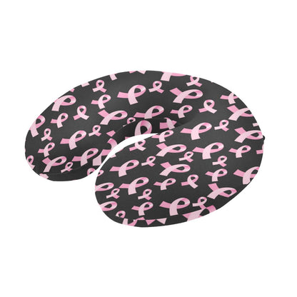 Breast Cancer Awareness Design U-Shaped Travel Neck Pillow-JTAMIGO.COM