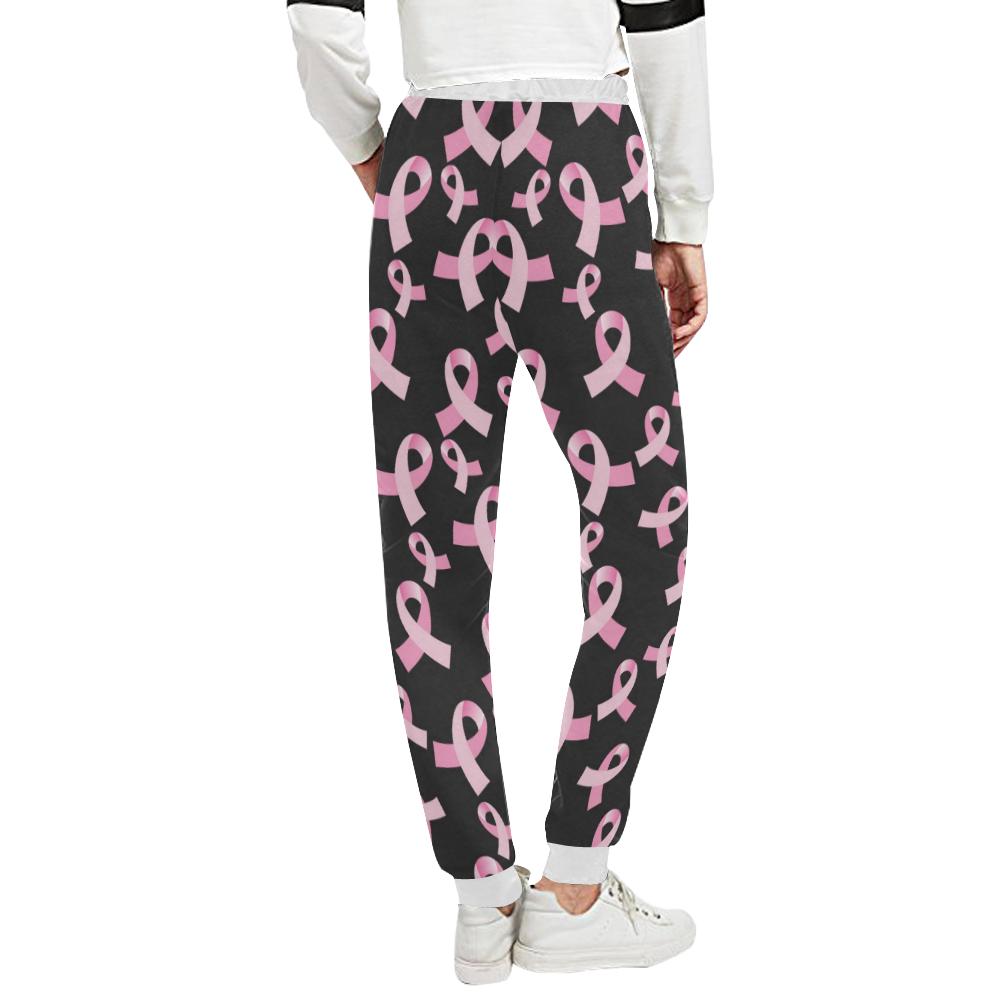 Breast Cancer Awareness Design Unisex Casual Sweatpants (Model L11)-JTAMIGO.COM
