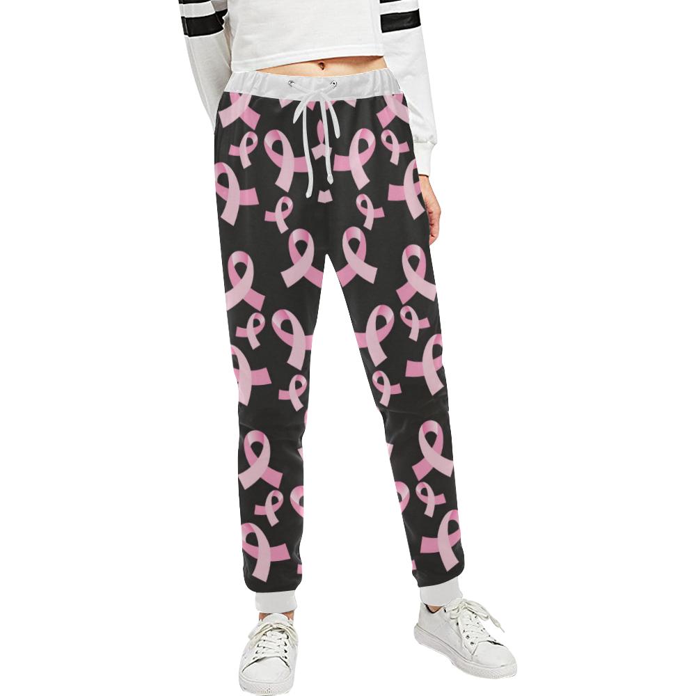 Breast Cancer Awareness Design Unisex Casual Sweatpants (Model L11)-JTAMIGO.COM