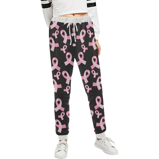 Breast Cancer Awareness Design Unisex Casual Sweatpants (Model L11)-JTAMIGO.COM
