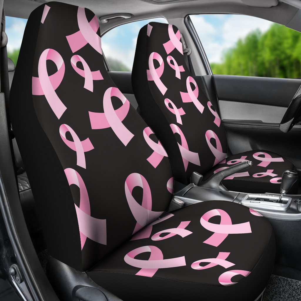 Breast Cancer Awareness Design Universal Fit Car Seat Covers