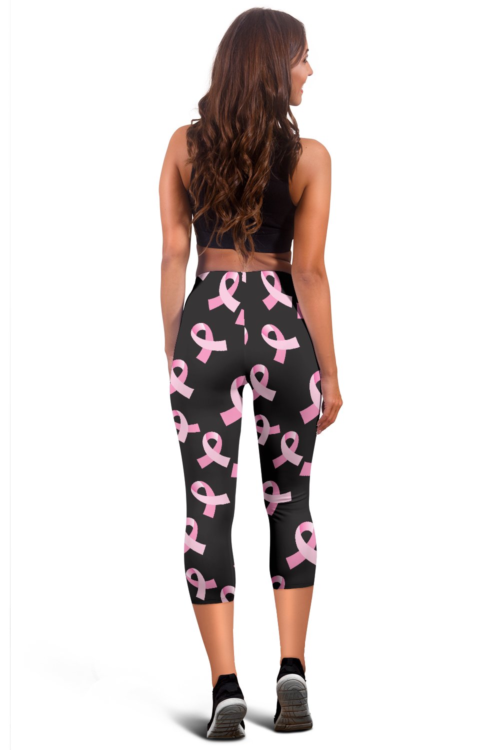 Breast Cancer Awareness Design Women Capris