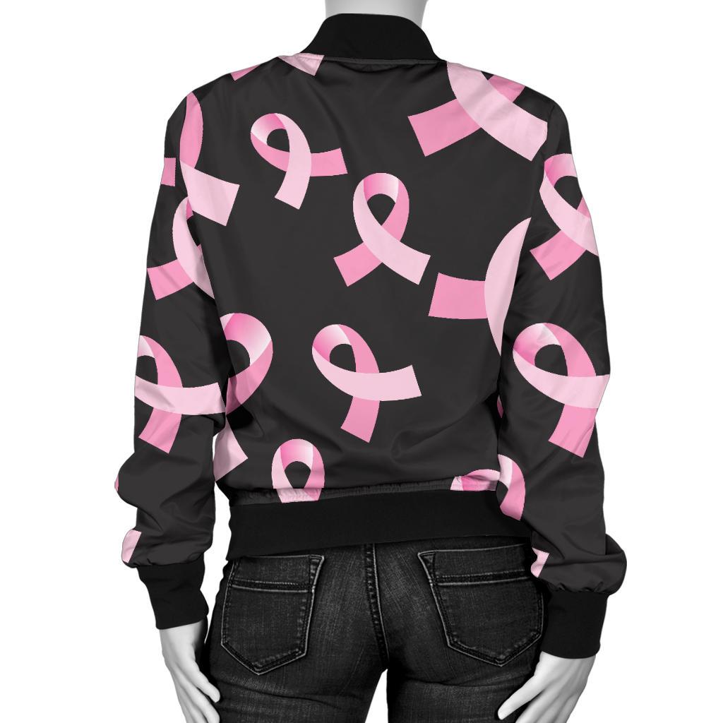 Breast Cancer Awareness Design Women Casual Bomber Jacket