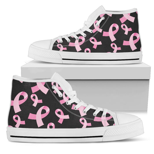 Breast Cancer Awareness Design Women High Top Shoes