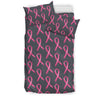 Breast Cancer Awareness Pattern Duvet Cover Bedding Set